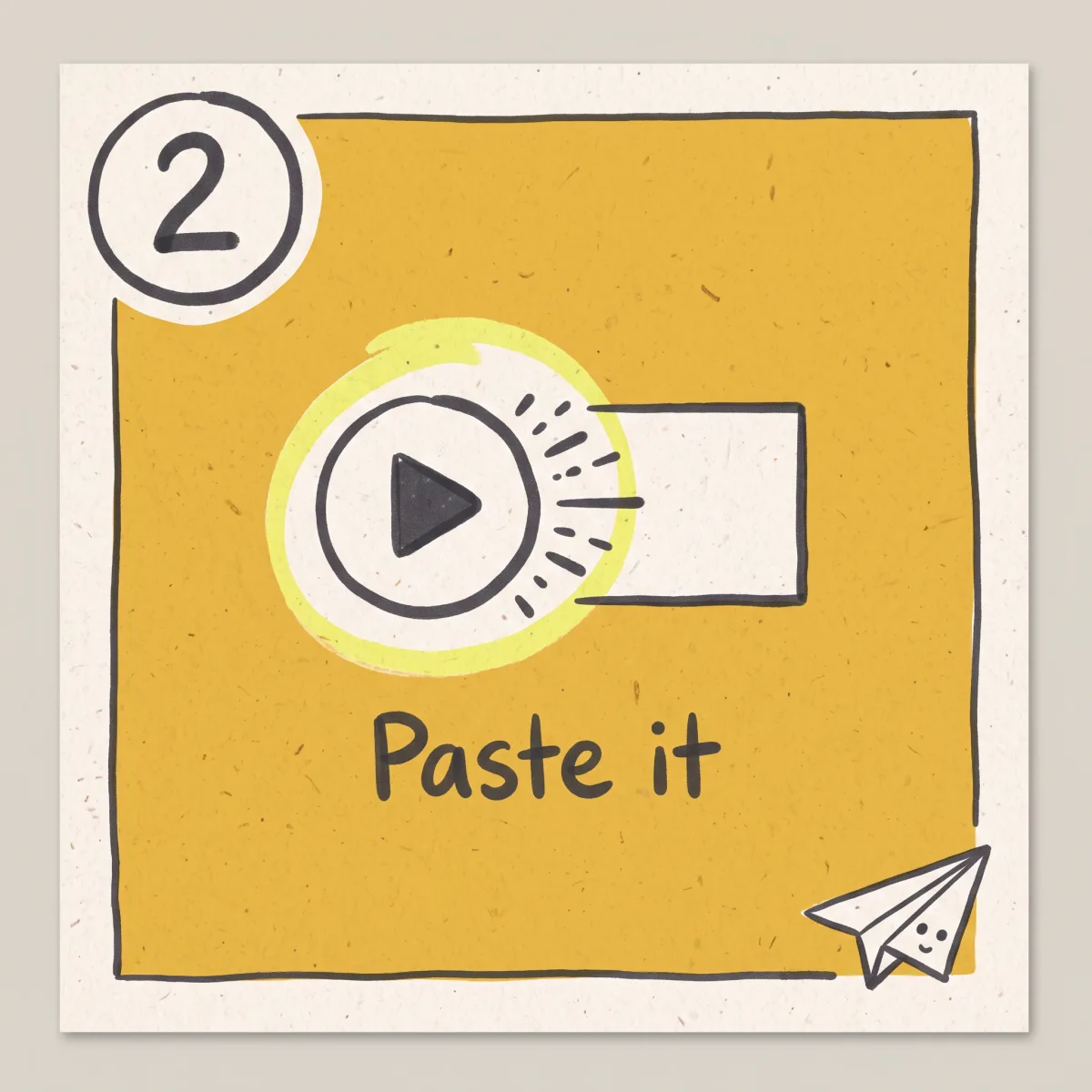 Pasting a Loom share link into the downloader