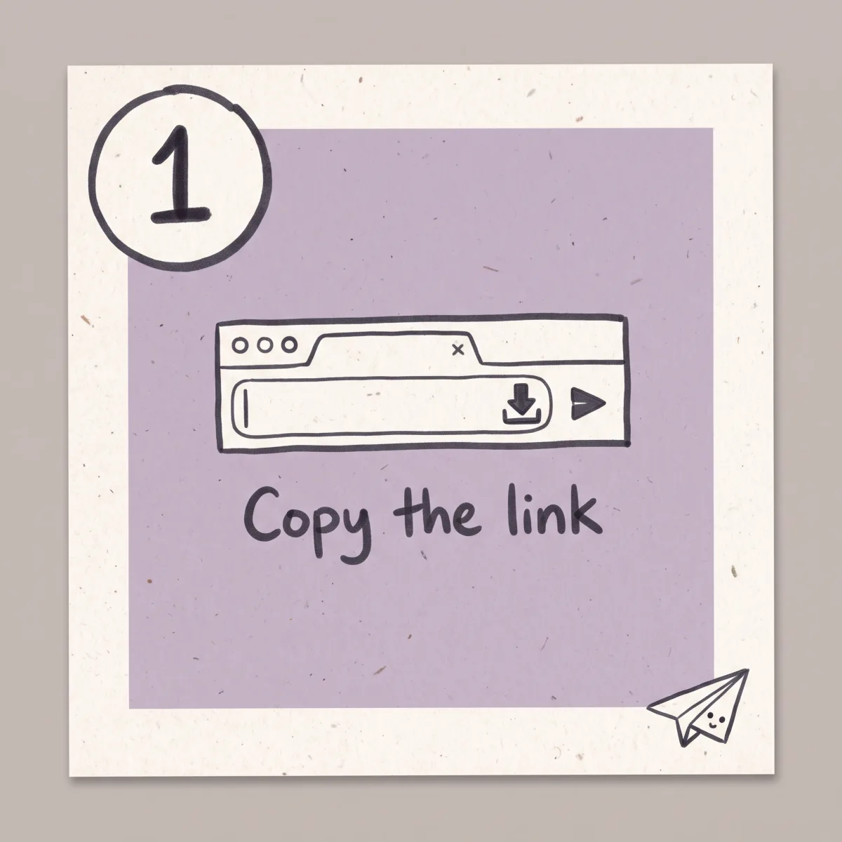 Copying a Rutube video link from the browser address bar