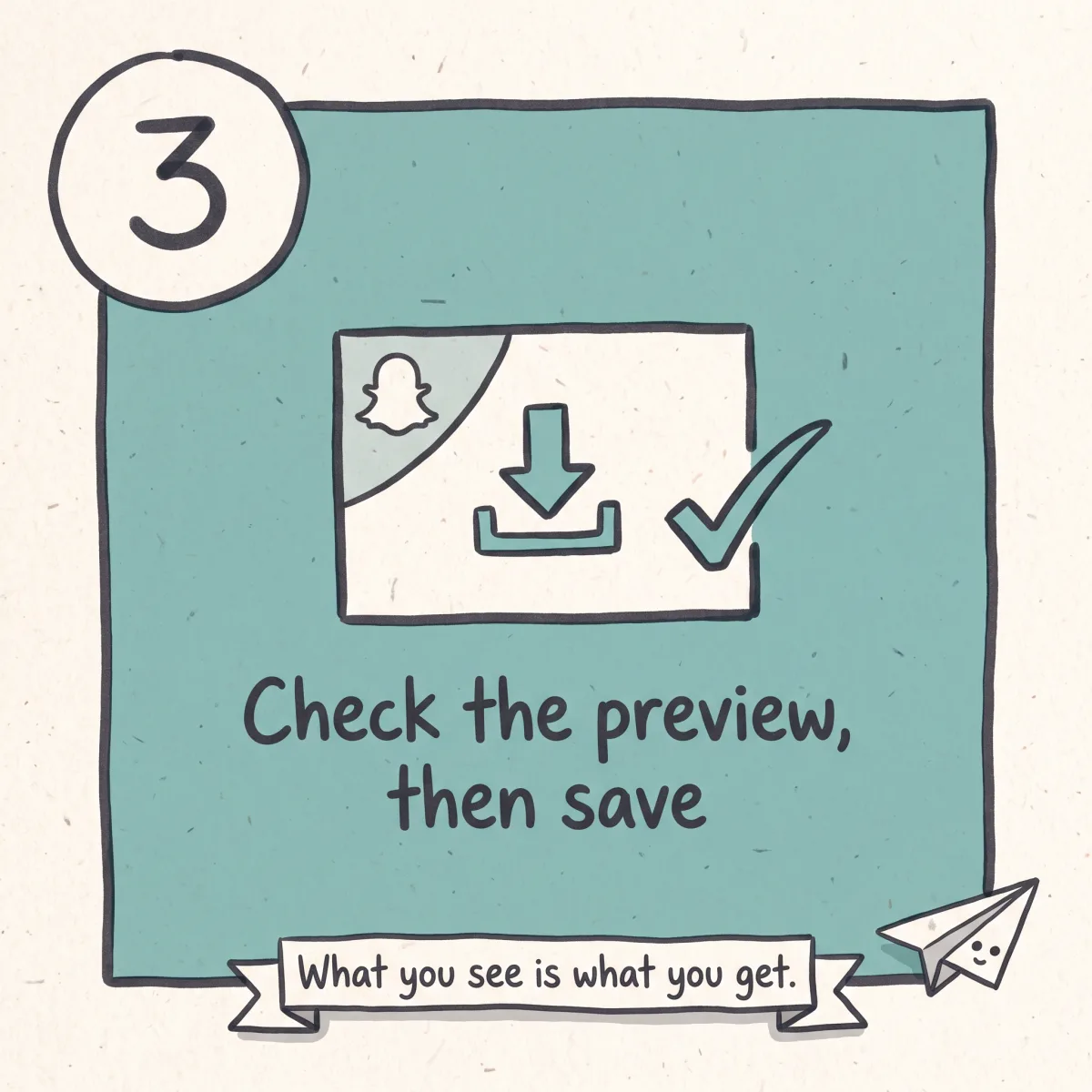 Previewing a Snapchat video and saving it without a watermark
