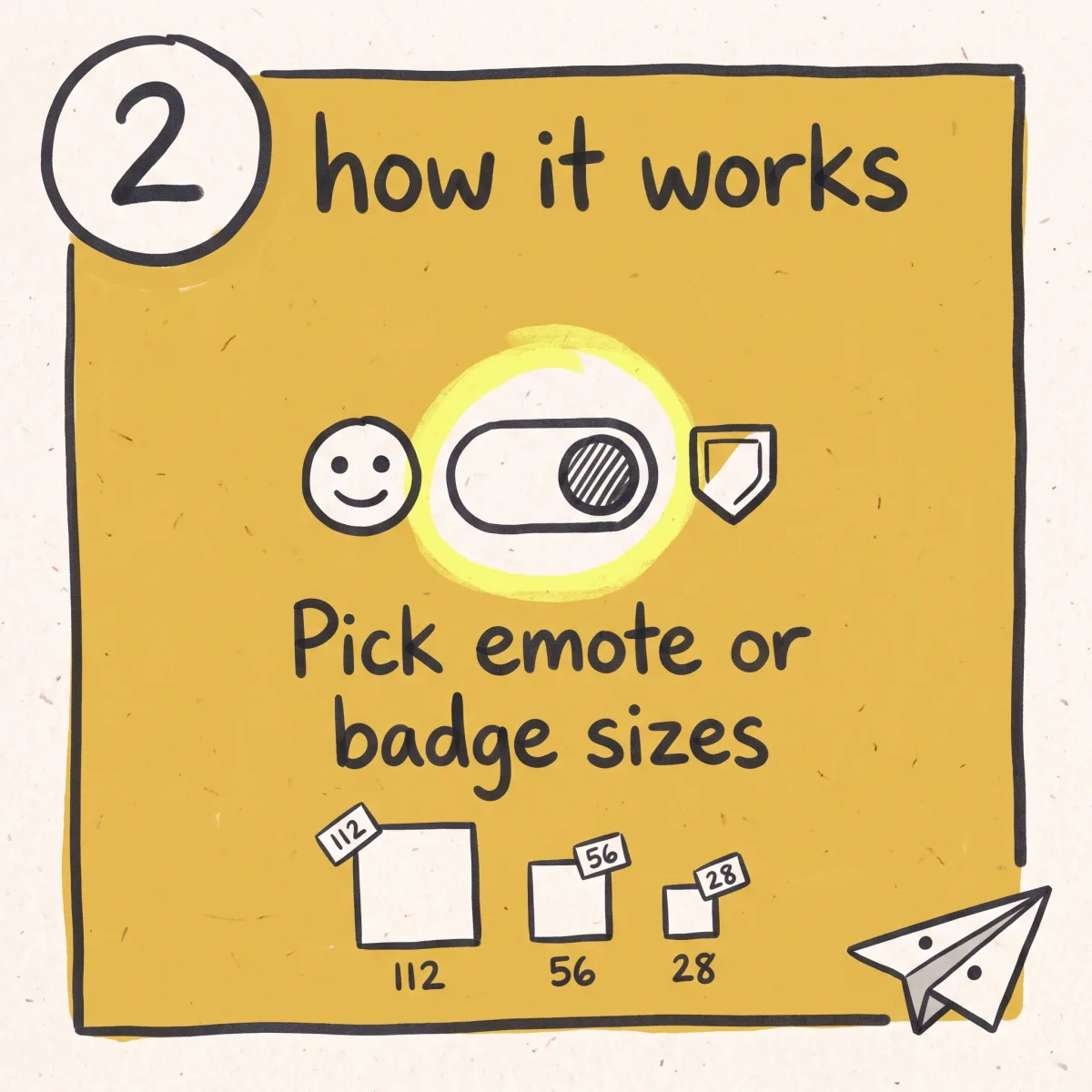Choosing Twitch emote or badge output sizes for the artwork