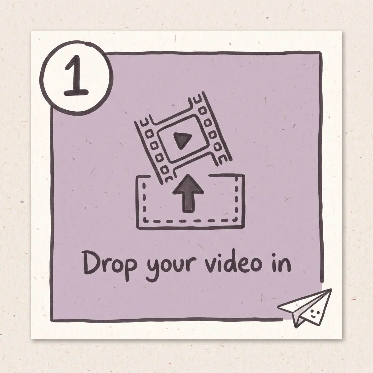 Dropping a video file into the browser-based compressor